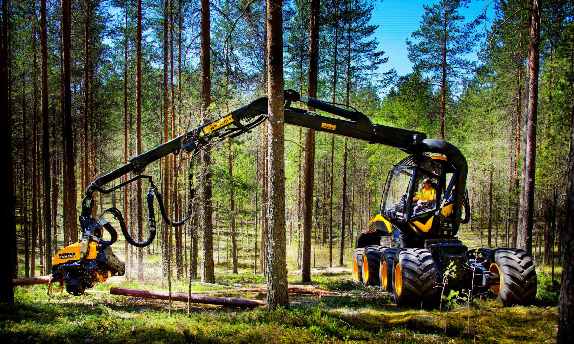 Harvesteri ponsse scorpion 10 meža tehnika