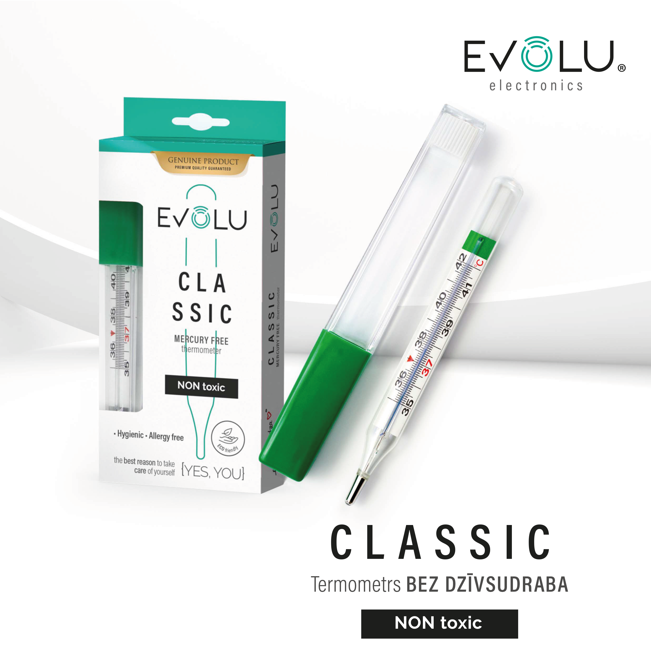 Evolu Classic Termometrs bez dzīvsudraba