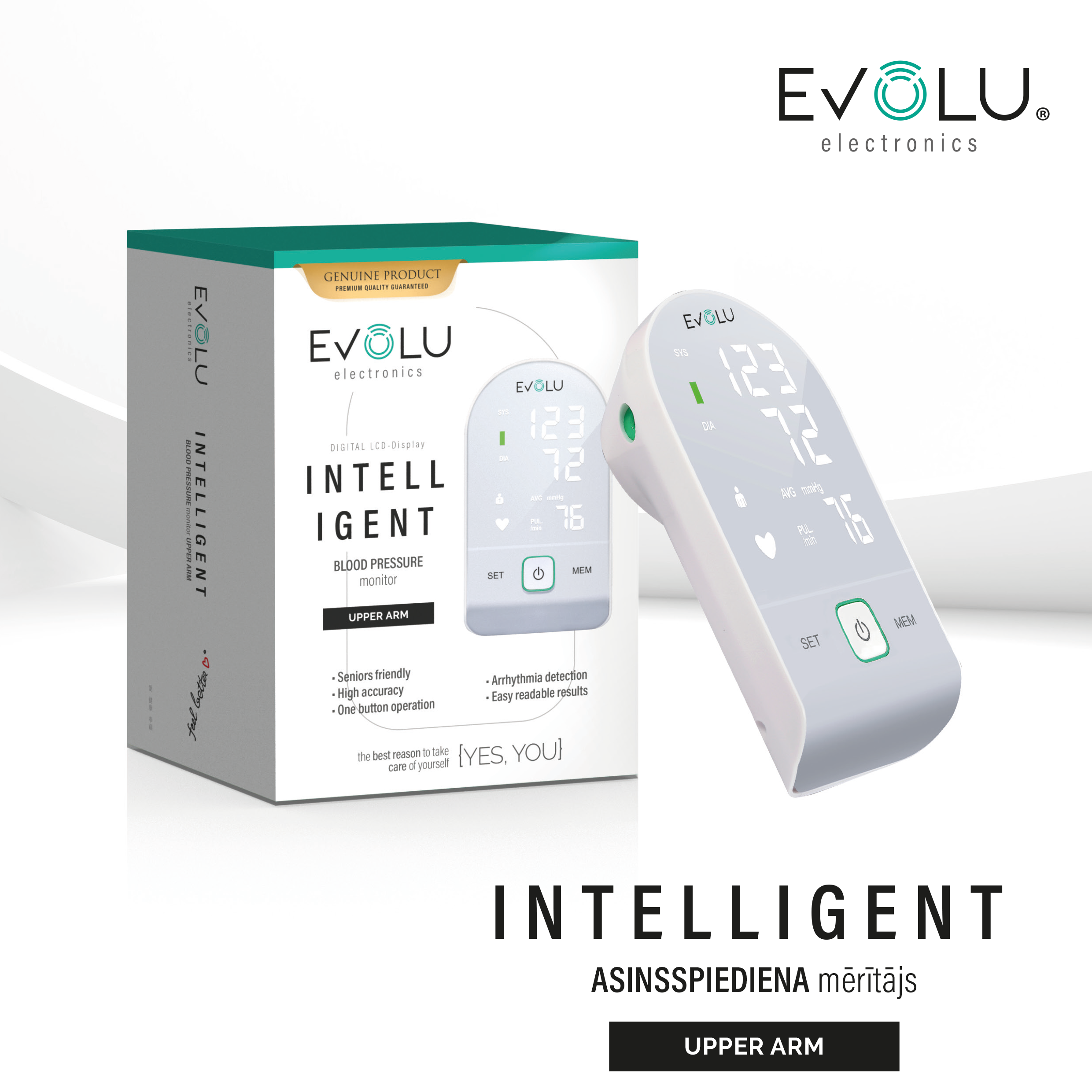 Evolu INTELLIGENT asinsspiediena mērītājs w