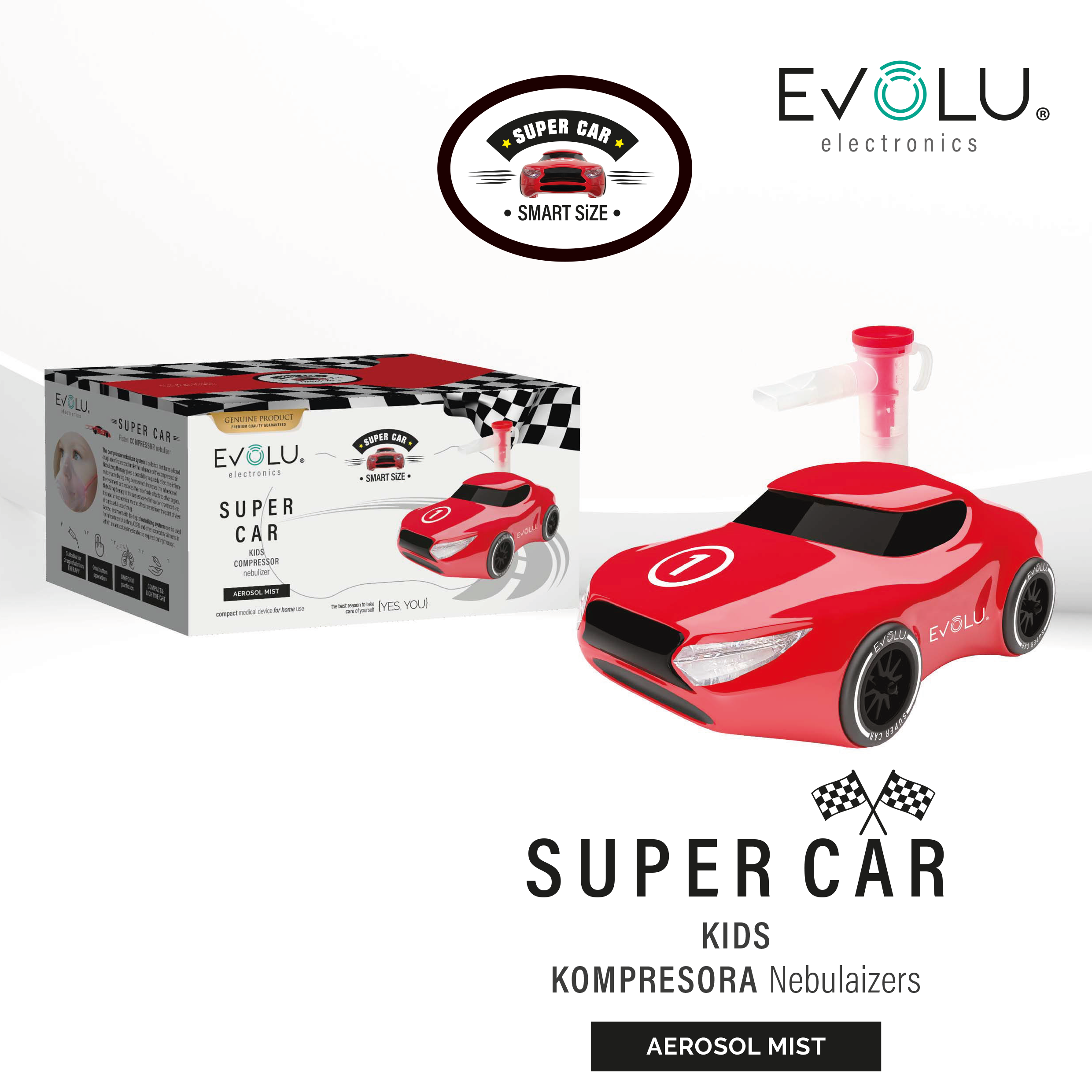 Evolu Universal kompresora nebulaizers Super Car