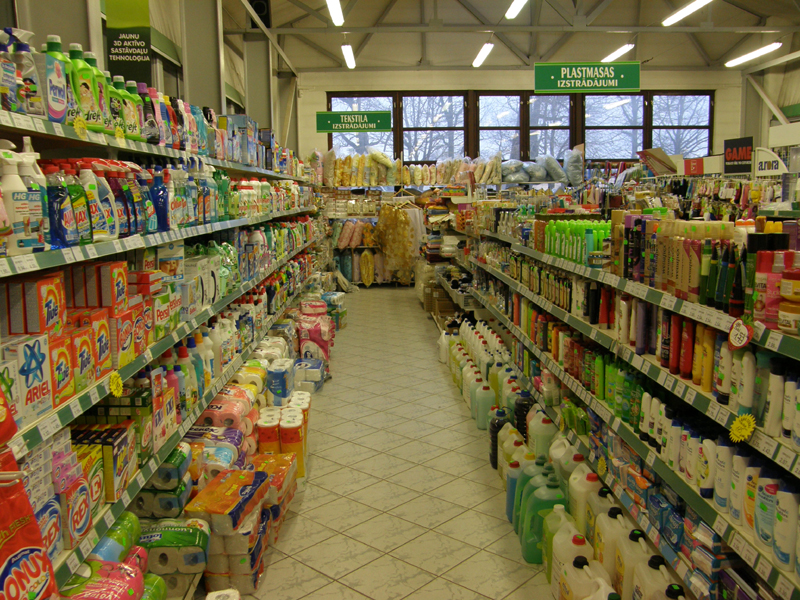 Veļas pulveri tualetes papīrs papīra dvieļi šampūni Valmiera Rūjiena