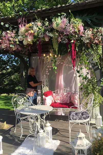 Svinību vietas dekorēšana