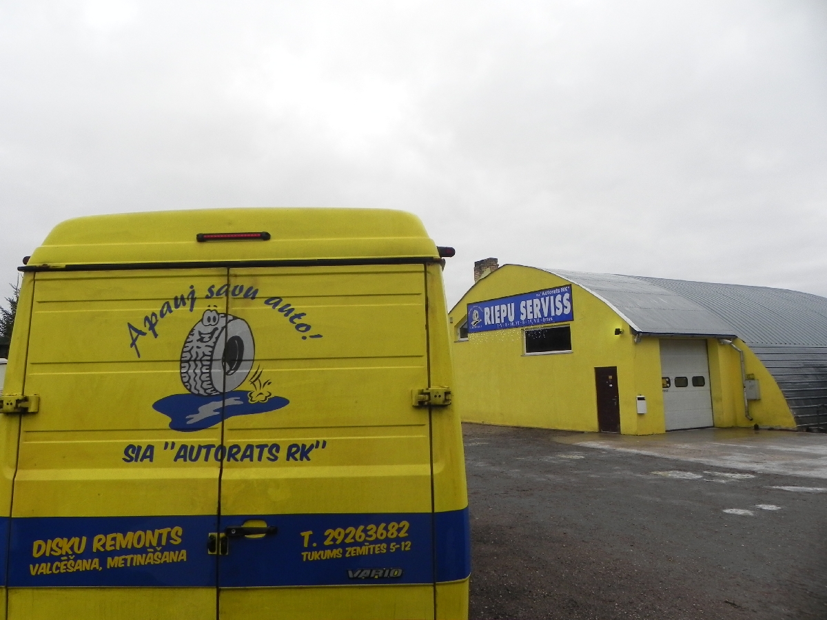 Riepu serviss, metināšana, valcēšana, disku remonts Tukumā