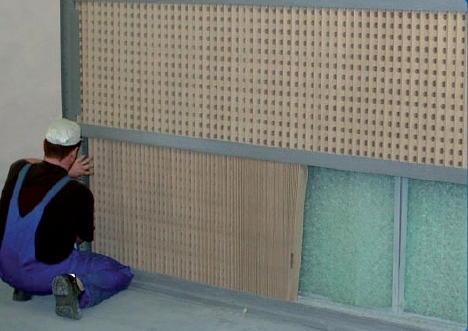 Krāsošanas lakošanas kameras nosūces siena  kartons un stiklšķiedra