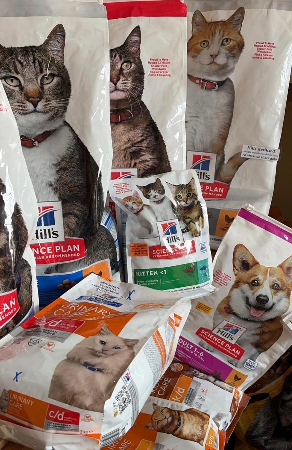 Veterināri ieteikta specializētā barība dzīvnieku veselībai.