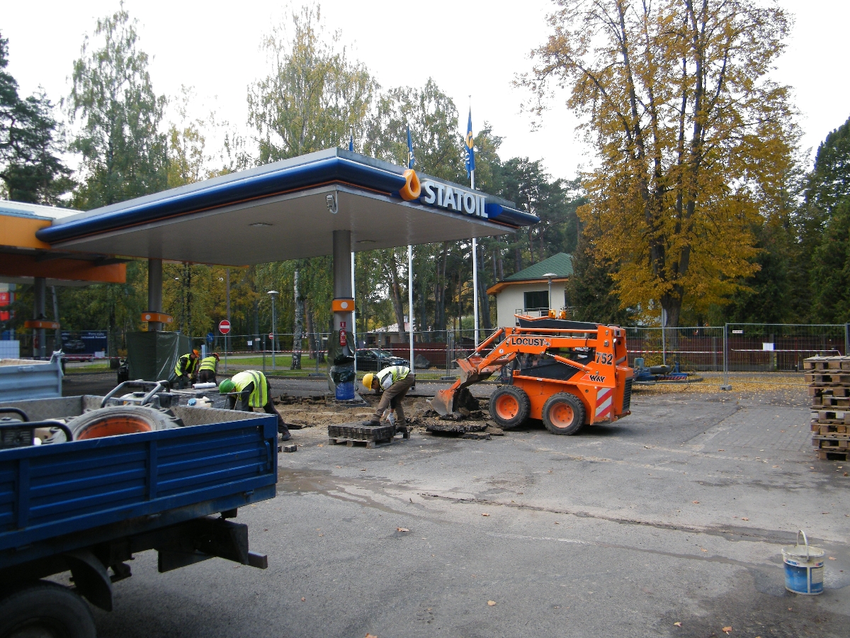 Laukuma būve, remontdarbi Talsos
