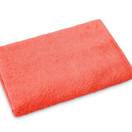 Oranžs frotē dvielis – mīksts un absorbējošs tekstils