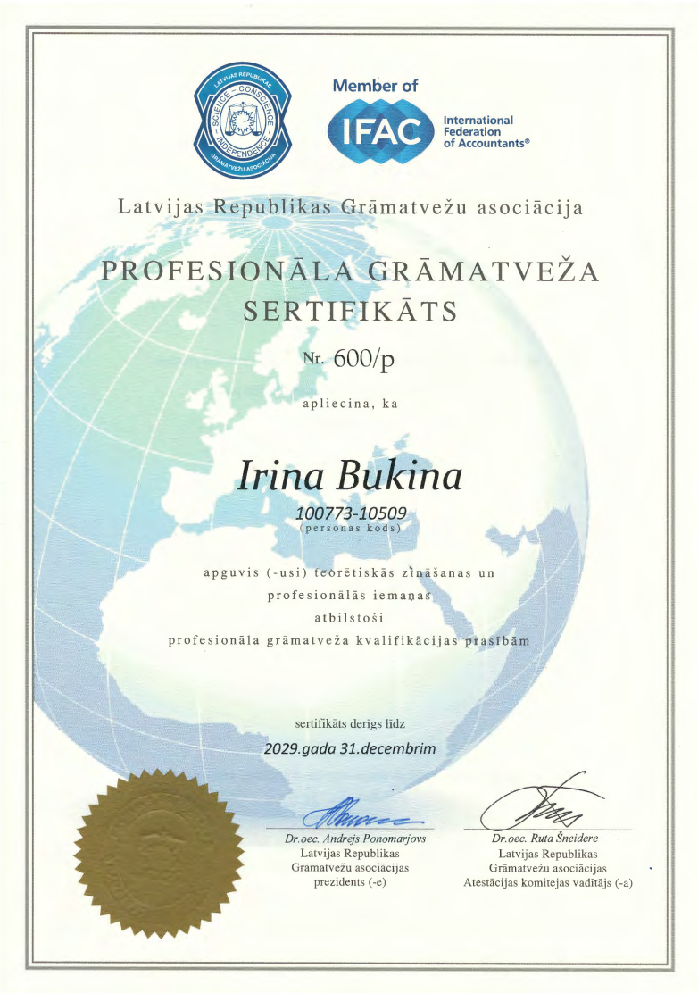 Grāmatveža sertifikāts