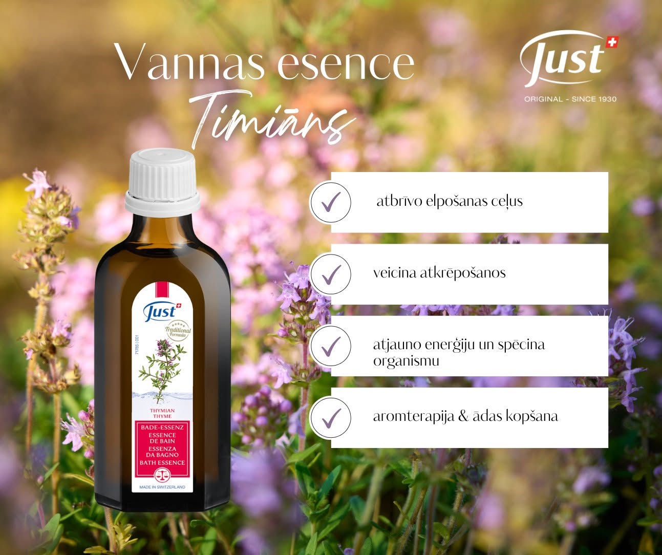 JUST timiāna vannas esence