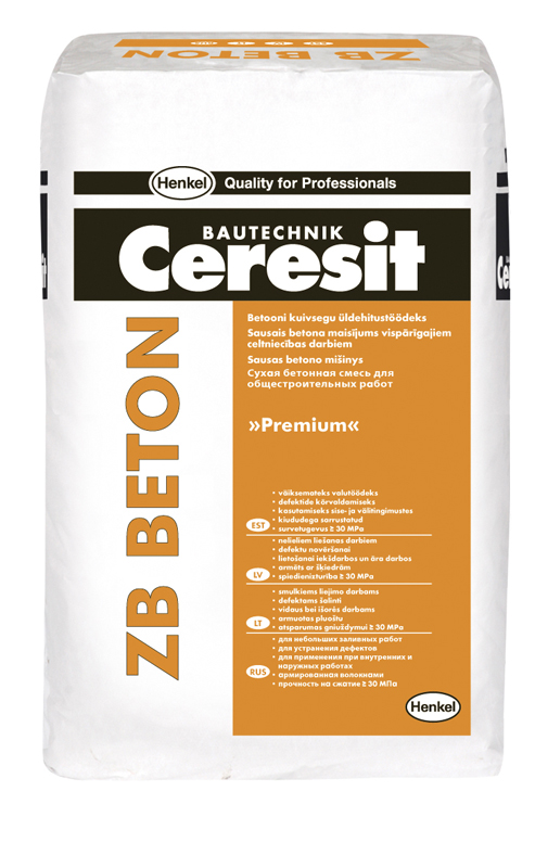 Sausais betona maisījums ZB Beton