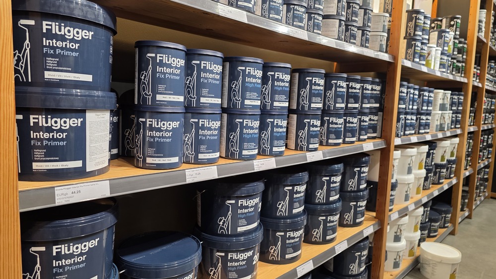 Flugger FIX Primer stends Profcentrs veikalā