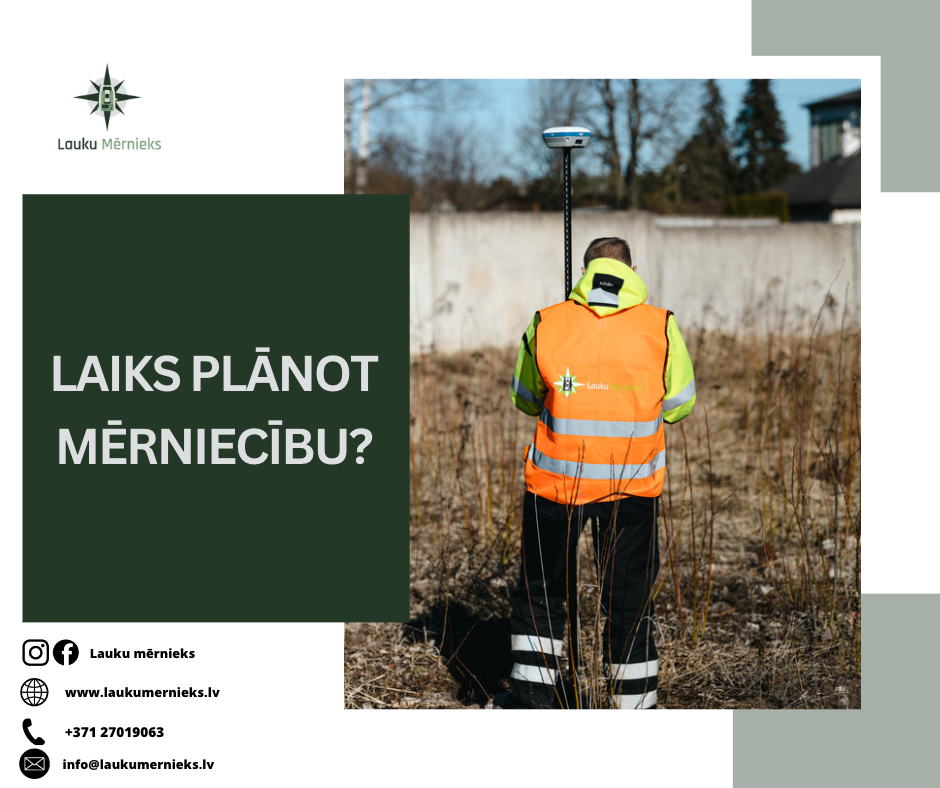 Laiks plānot mērniecību?