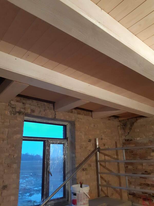 Griestu pārbūve mājā