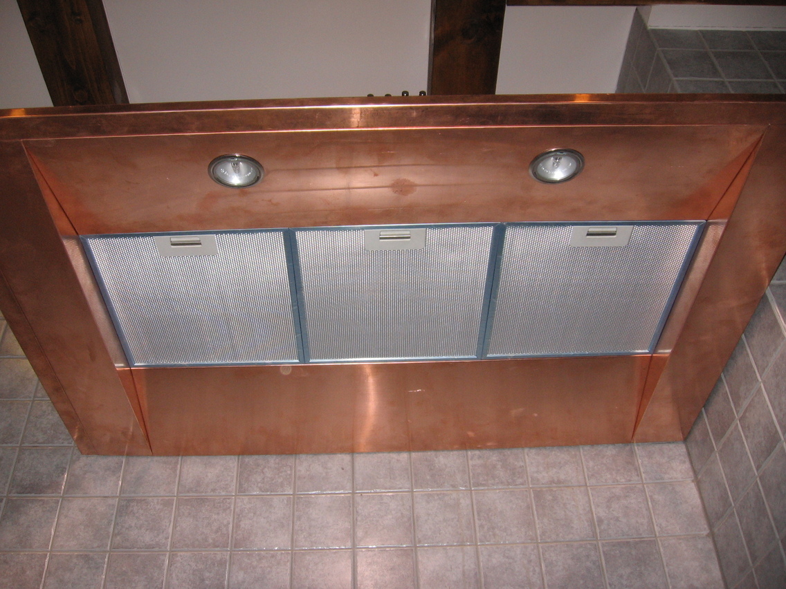 Iebūvēts tvaiku nosūcējs