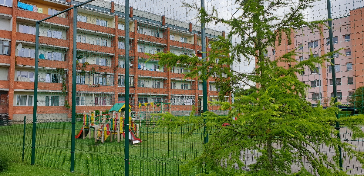 Sporta laukums, neilona tīkls 3D panelis