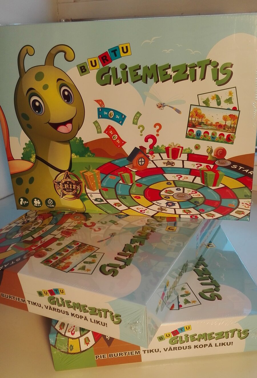 Izglītojošā galda spēle “Burtu Gliemezītis” bērniem