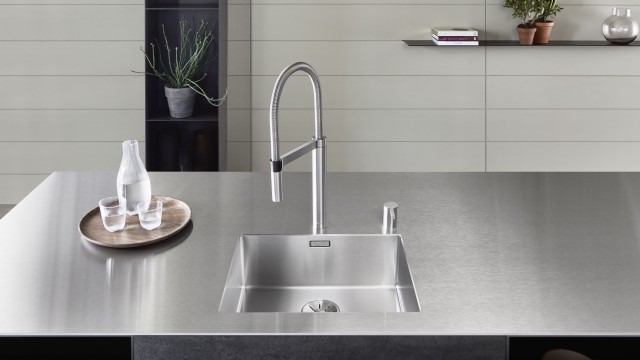 BLANCO STEELART, BLANCO izlietne, izlietne,  BLANCO jaucējkrāns, jaucējkrāns, BLANCO CULINA-S, nerūsējošā tērauda izlietne