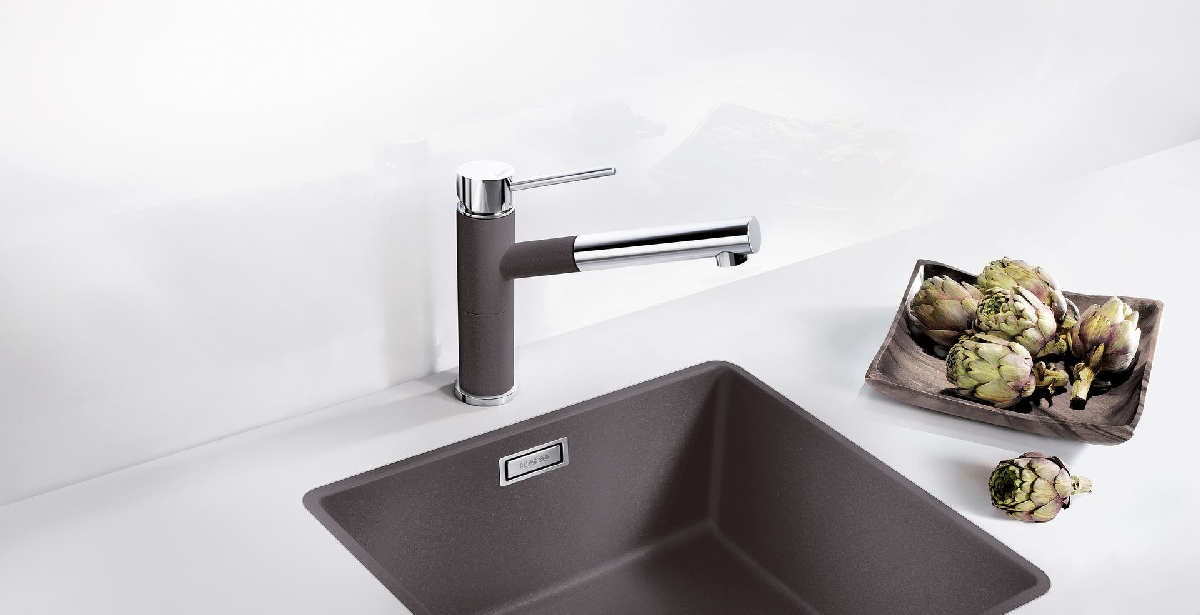 BLANCO, BLANCO jaucējkrāns, BLANCO izlietne, BLANCO KANO,  SILGRANIT,  akmens masas izlietne, granīta izlietne