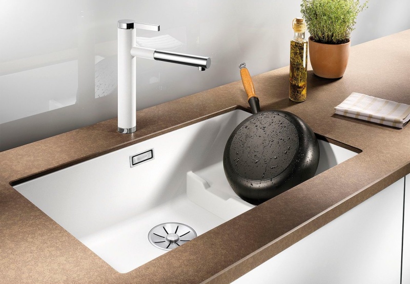 BLANCO jaucējkrāns, BLANCO LINEE, INFINO sietiņš, INFINO, SILGRANIT, akmens masas izlietne, granīta izlietne,  izlietne, BLANCO SUBLINE