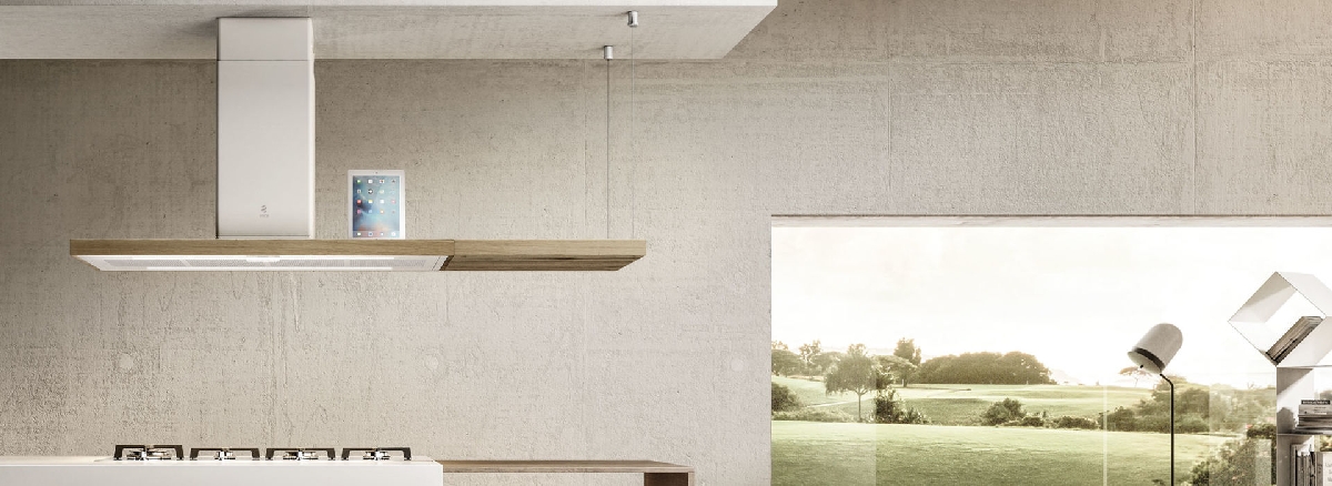 ELICA, ELICA tvaika nosūcējs, ELICA BIO ISLAND, virtuves dizains, dizaina tvaika nosūcējs