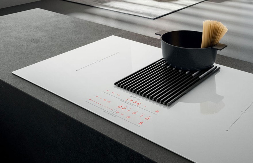 NIKOLATESLA, NIKOLATESLA LIBRA, HOOD, HOB, INDUCTION, indukcijas virsma, tvaika nosūcējs, virtuves svari, balta indukcijas virsma, virtuves dizains, dizaina tvaika nosūcējs