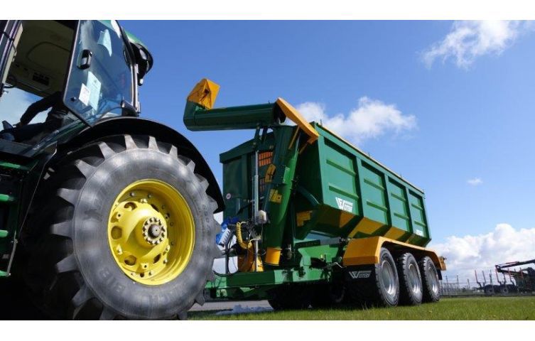 Graudu pārkraušanas puspiekabe