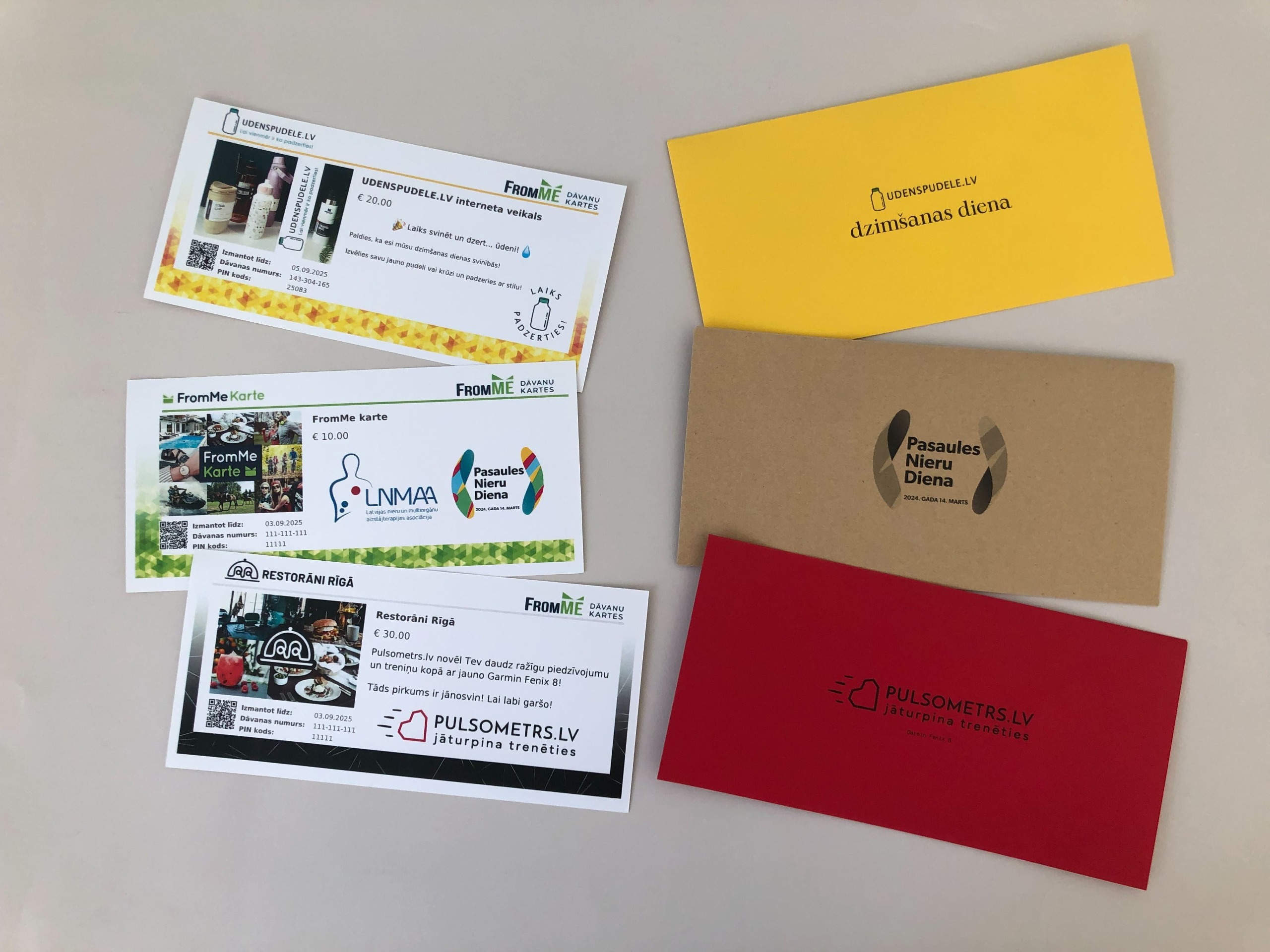 Dāvanu karšu pārdošana tiešsaistē