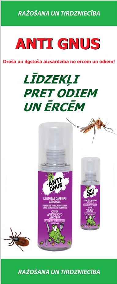 ITLA.LV ANTI GNUS līdzekļi pret odiem un ērcēm