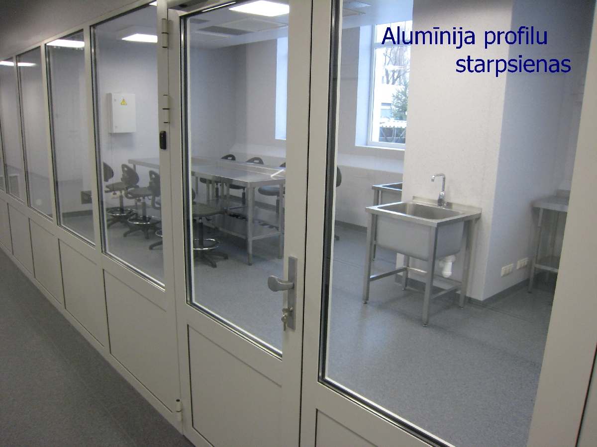 Alumīnija profilu starpsienas