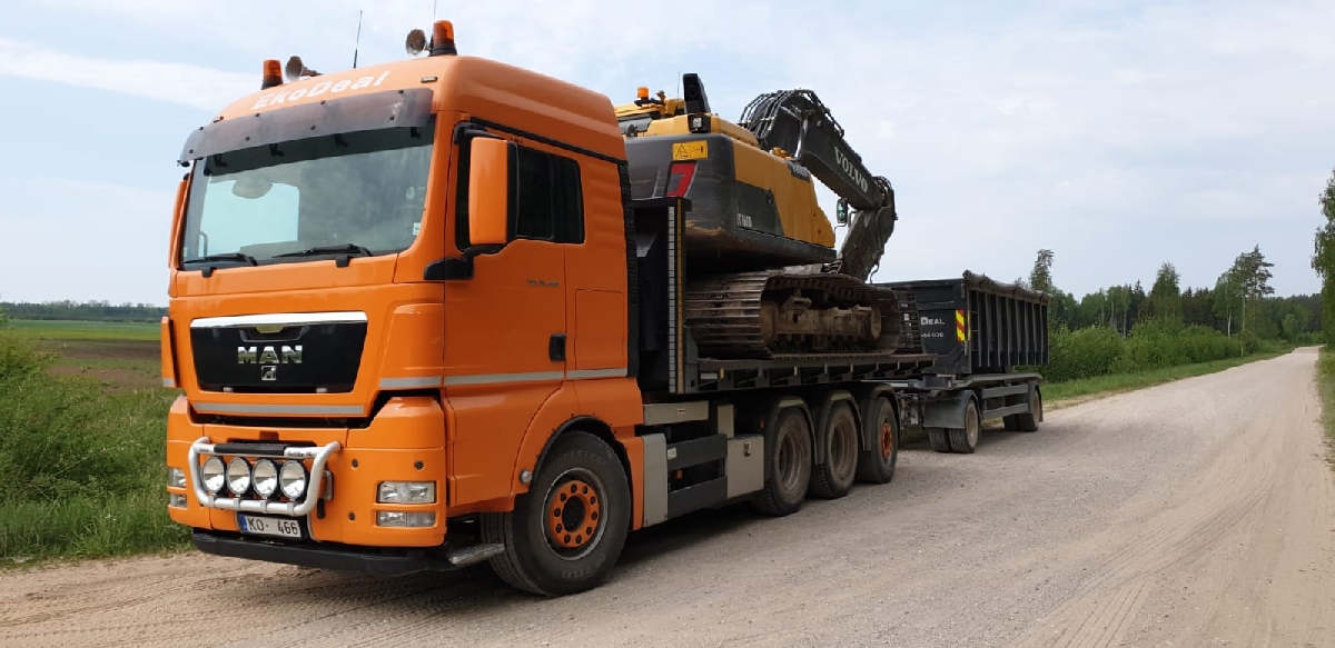 EkoDeal, ēku demontāža, būvgružu konteineri, celtniecības tehnika