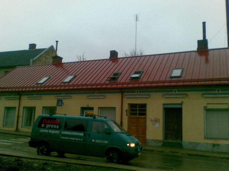 Valcprofila jumti, velux jumta logi