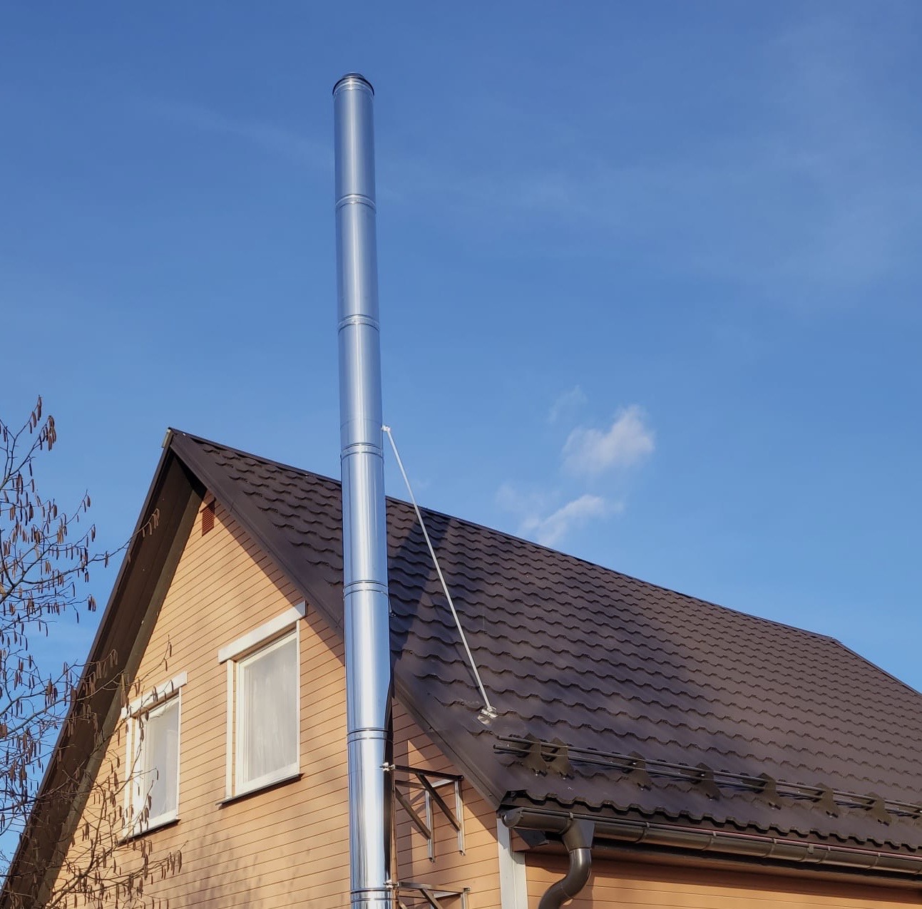 Augstas kvalitātes dūmvadu sistēma ar stabilu vilkmi