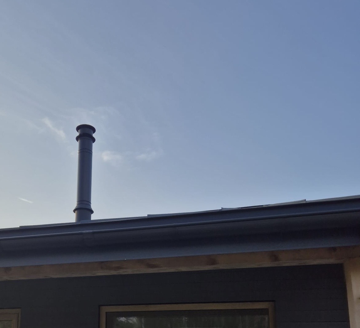 Dūmvadu montāža privātmājai