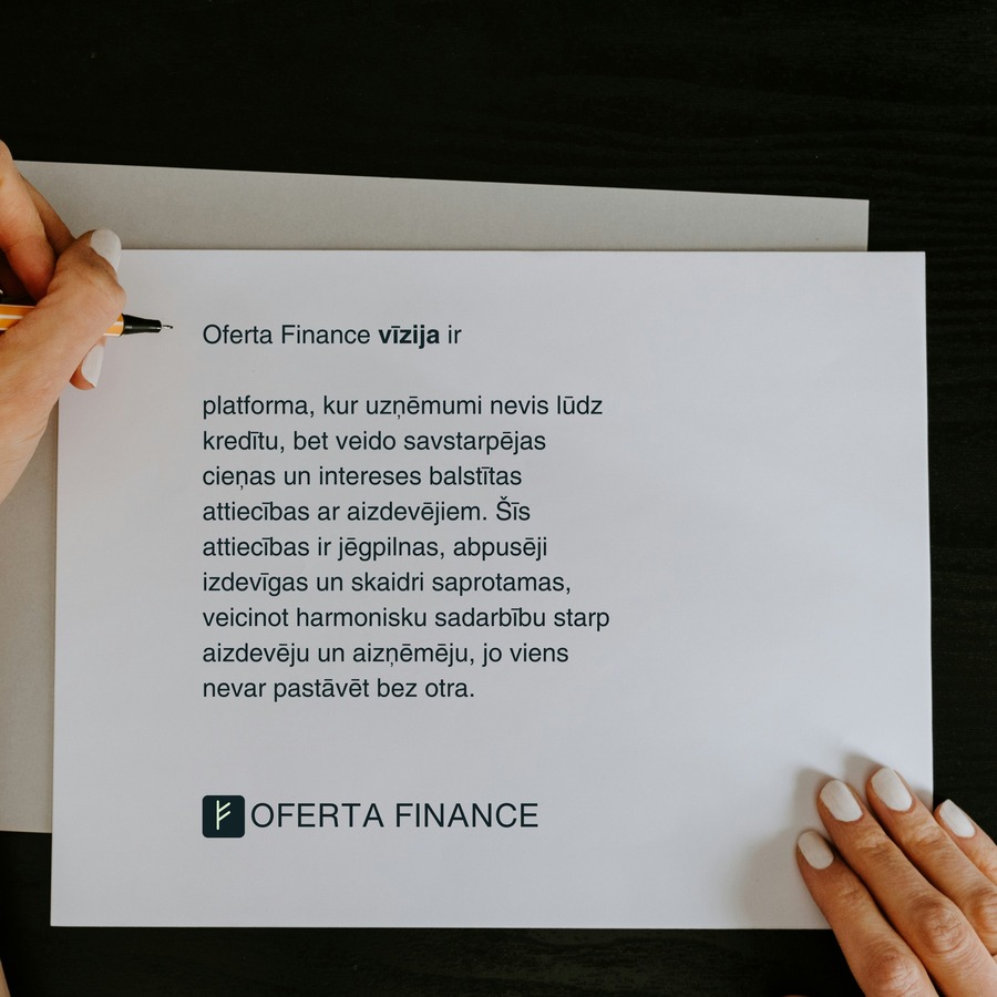 Finansējuma brokeru uzņēmums Oferta Finance
