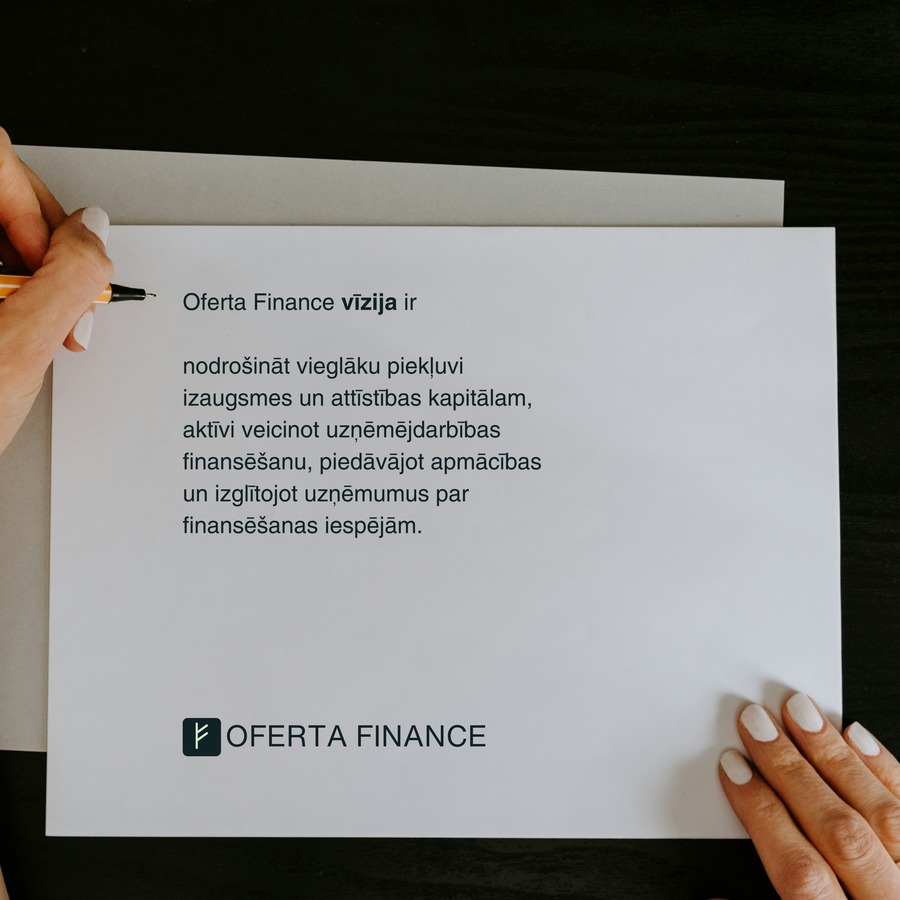Finansējuma brokeru uzņēmums Oferta Finance