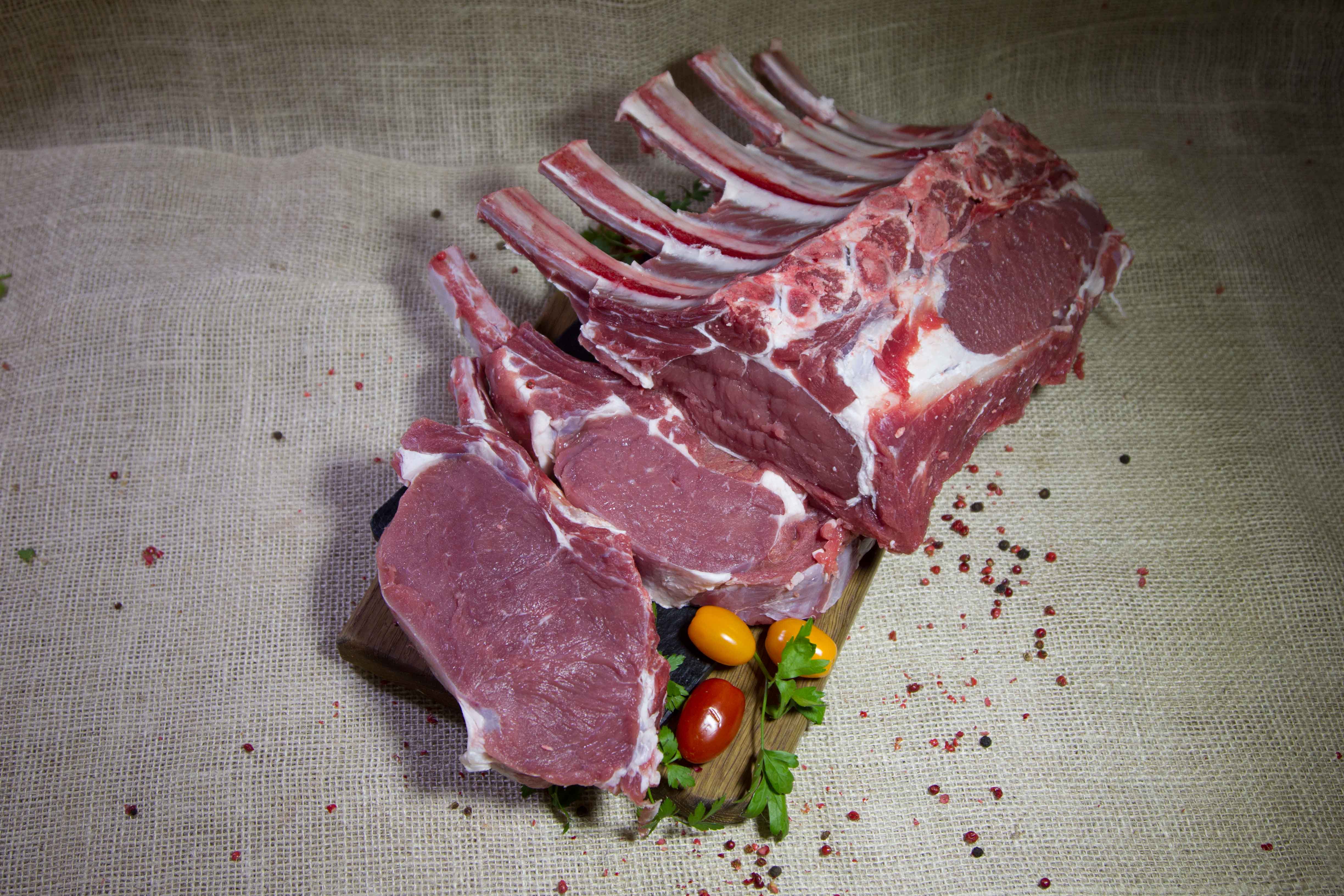 jēra ribiņu kare (rack) cepšanai un grilam