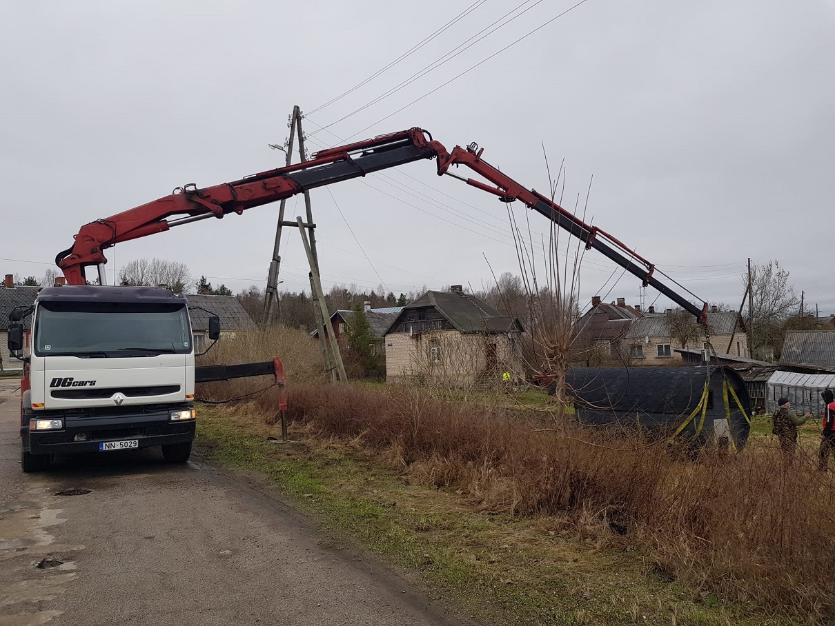 auto krāna (23m) pakalpojumi