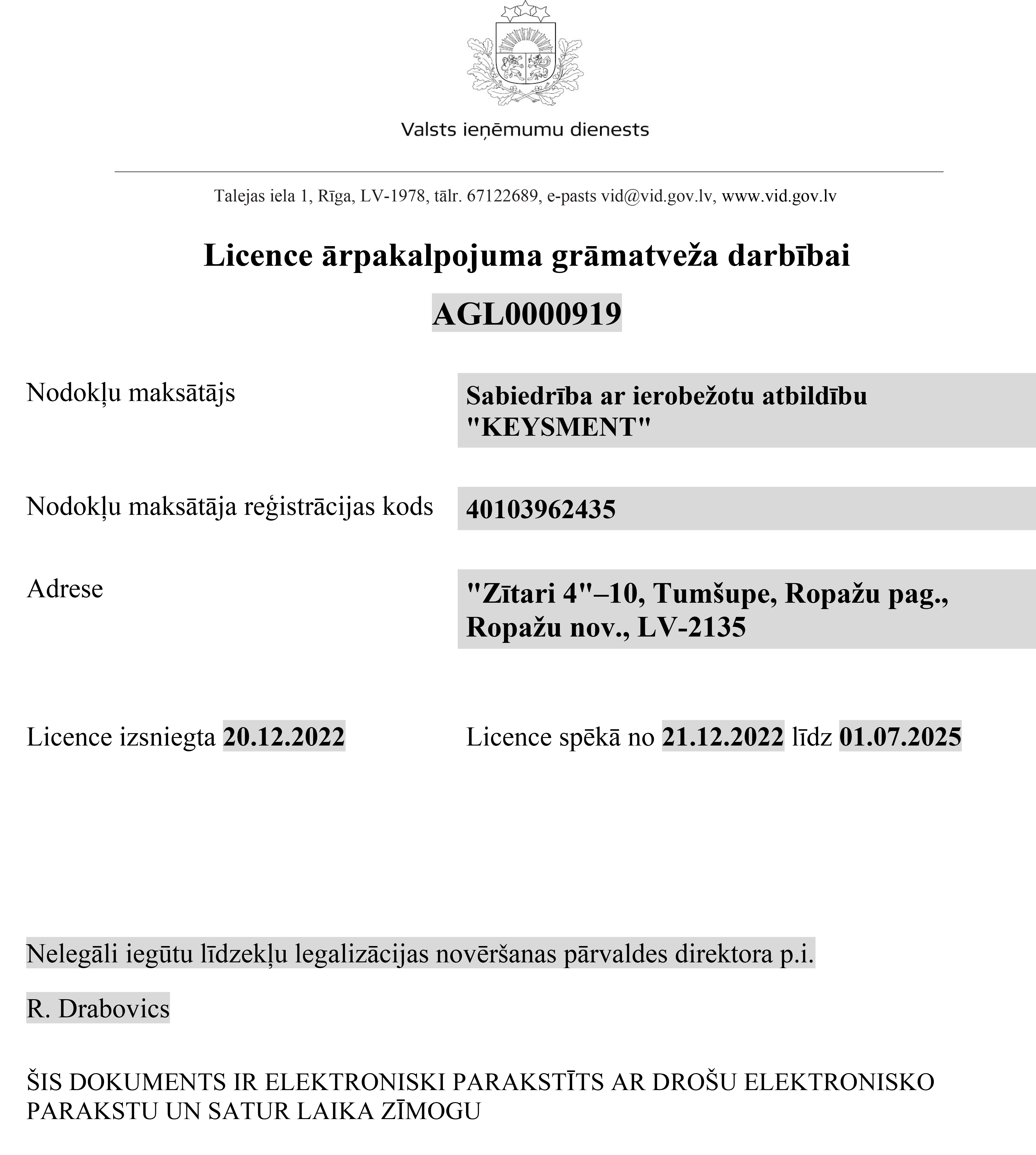 Licence