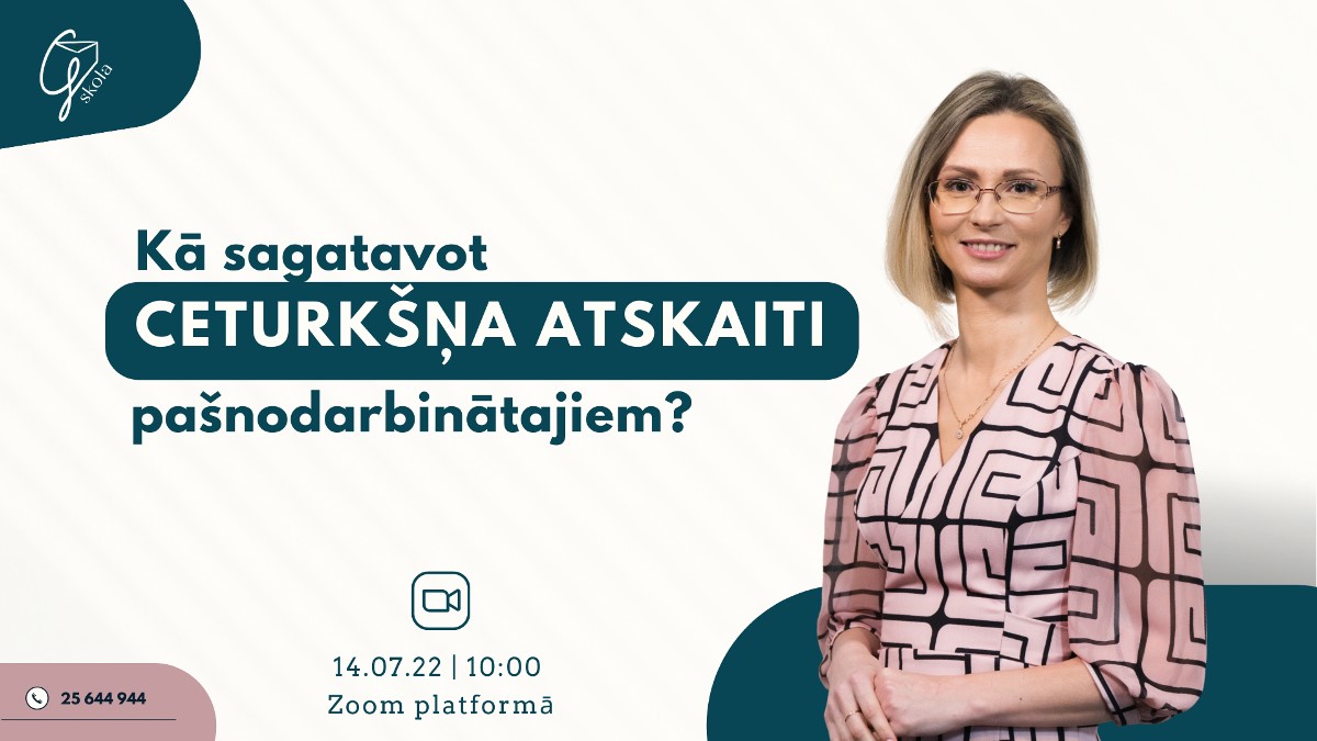 Ceturkšņa atskaites pašnodarbinātajiem