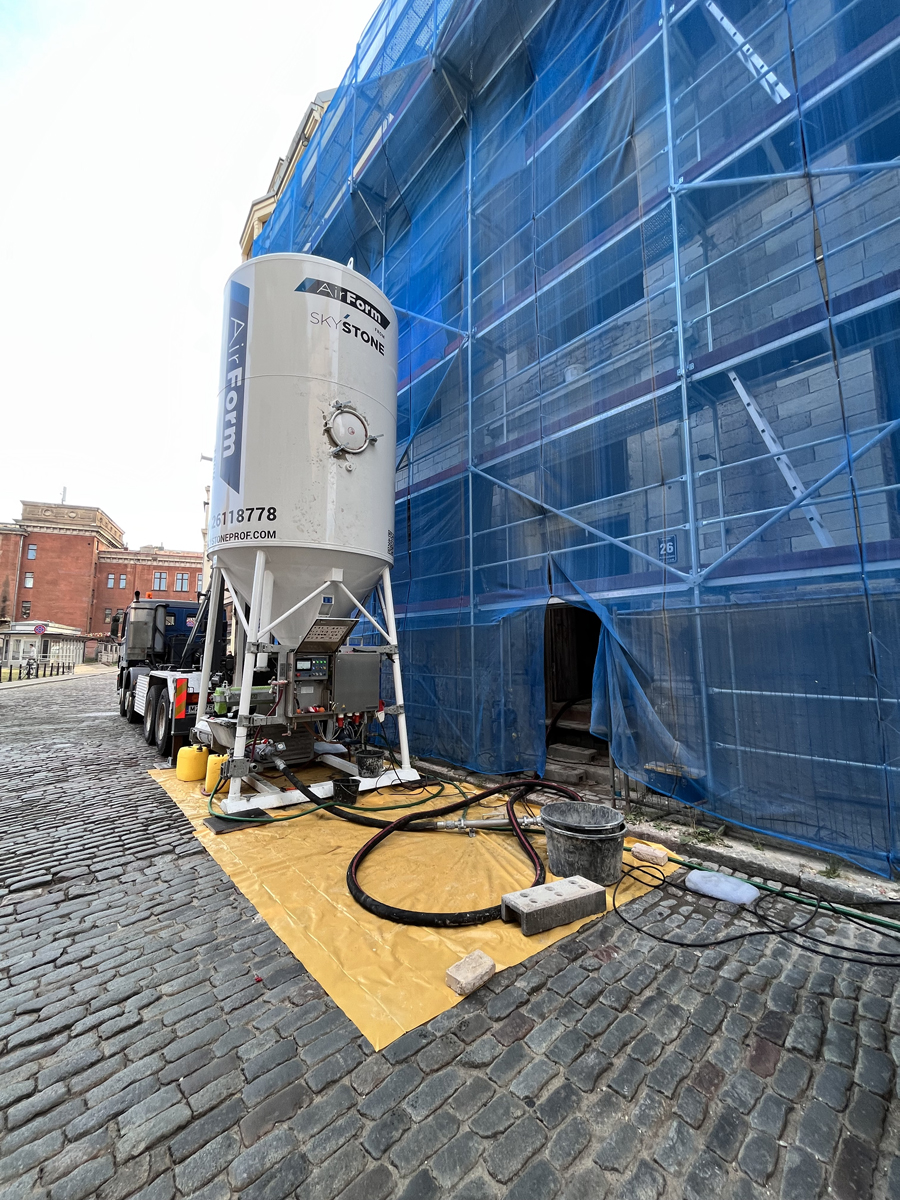 Šūnbetons ēku sienām