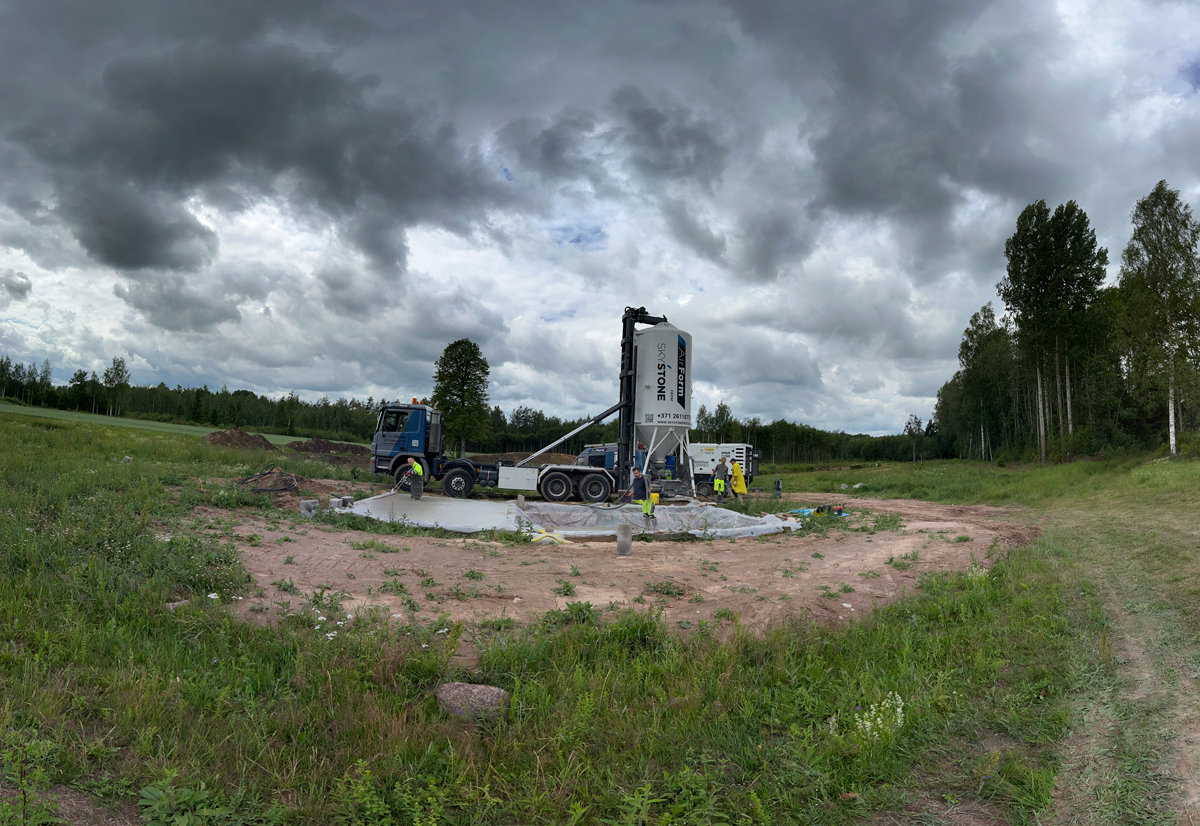 Šūnbetona klāšanas darbi