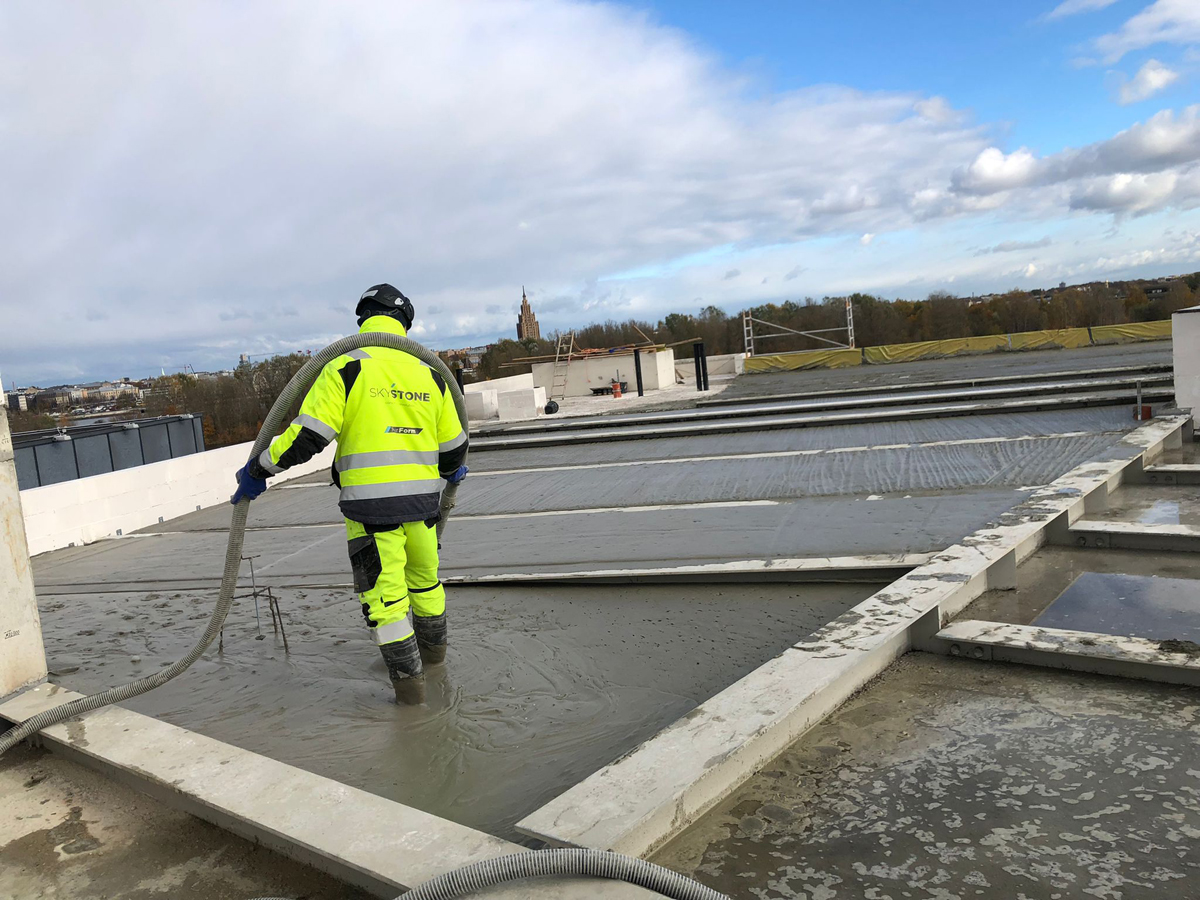 Šūnbetona klāšanas darbi