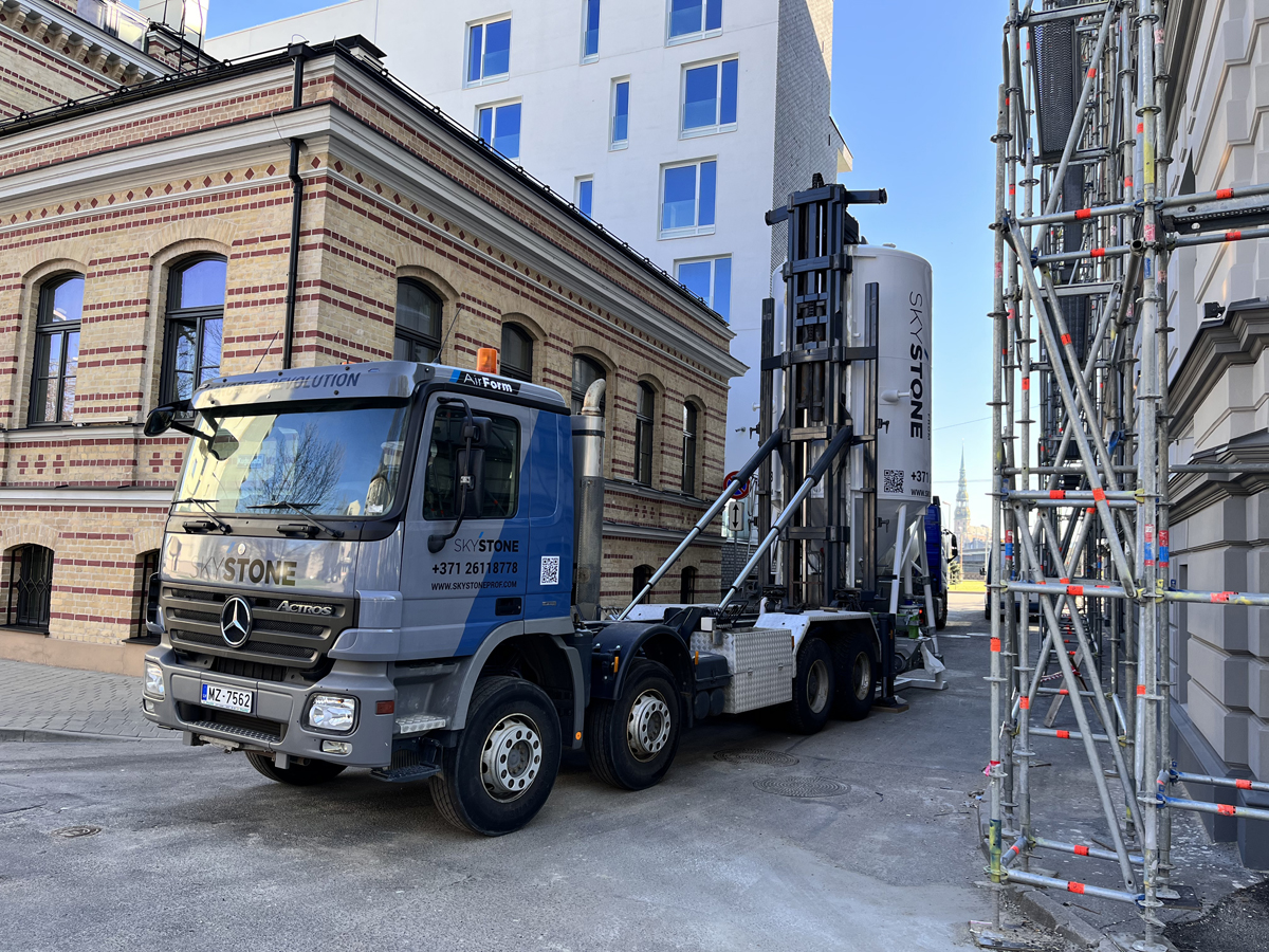 Šūnbetons ēku sienām