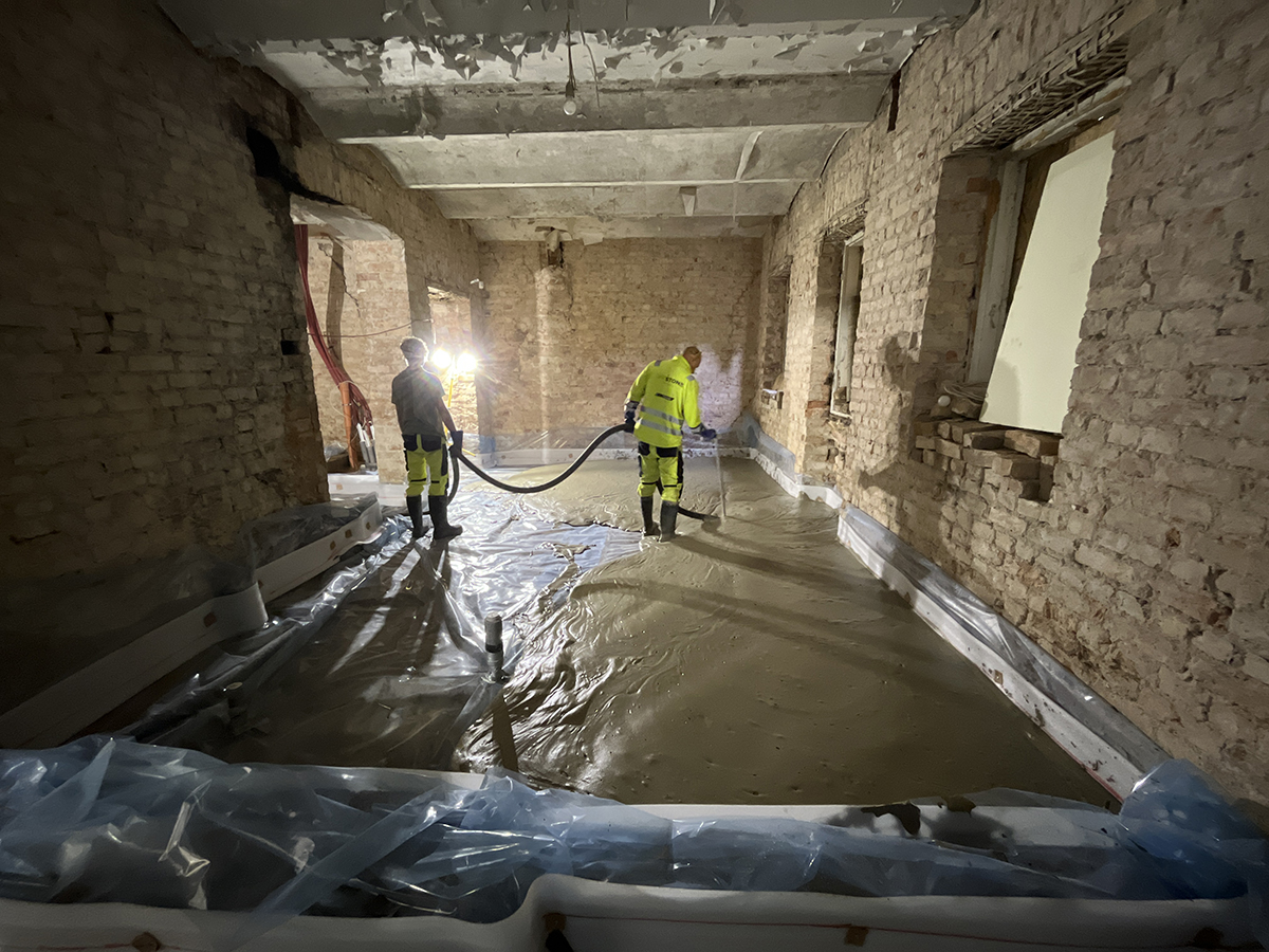 Šūnbetona klāšanas darbi