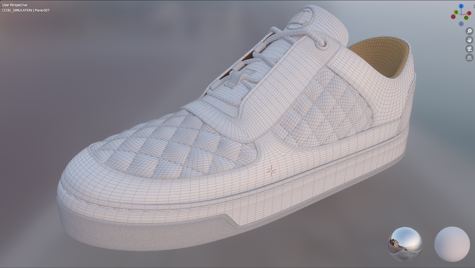 3D kurpes modelis