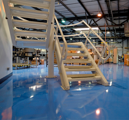 grīdas klājumi rūpnīcām