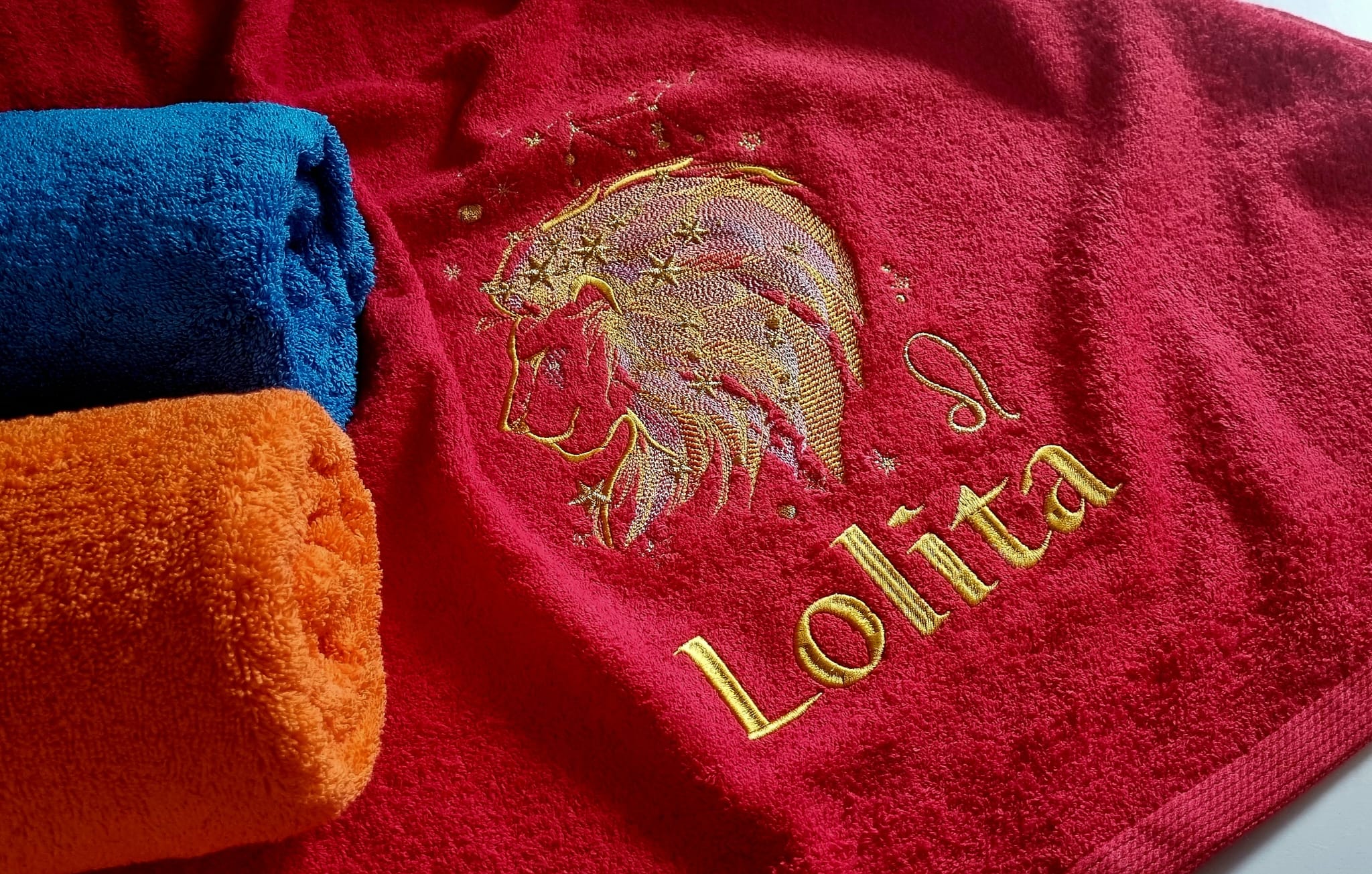 Izšūti dvieļi ar horoskopu