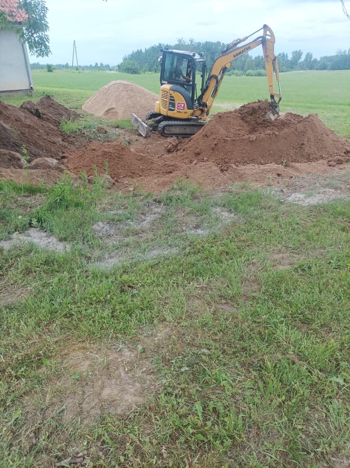 ekskavatora pakalpojumi