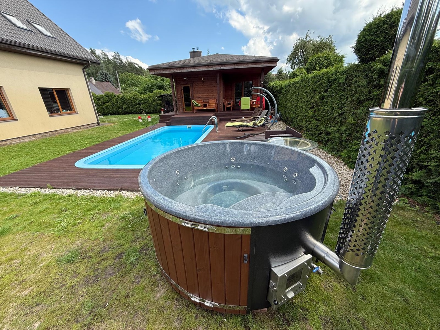 Kubls ar integrēto krāsni un granīta pārklājumu ražots Latvijā