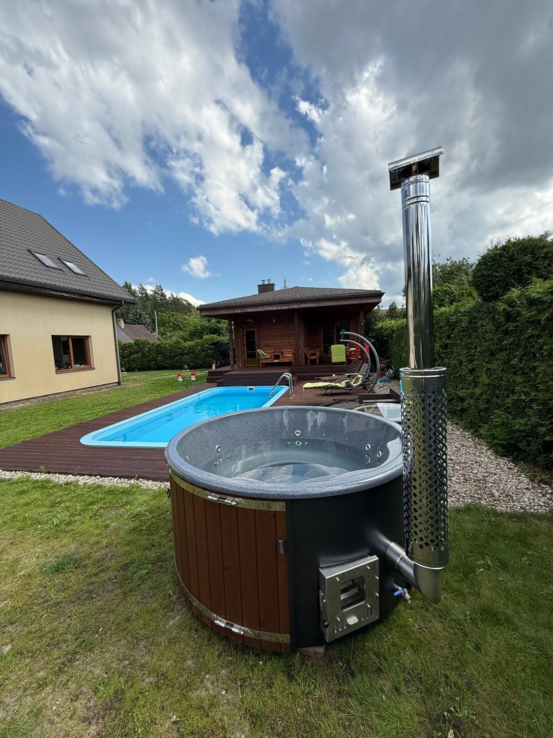 Kubls ar integrēto krāsni un granīta pārklājumu ražots Latvijā